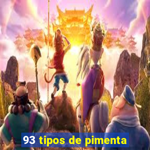 93 tipos de pimenta